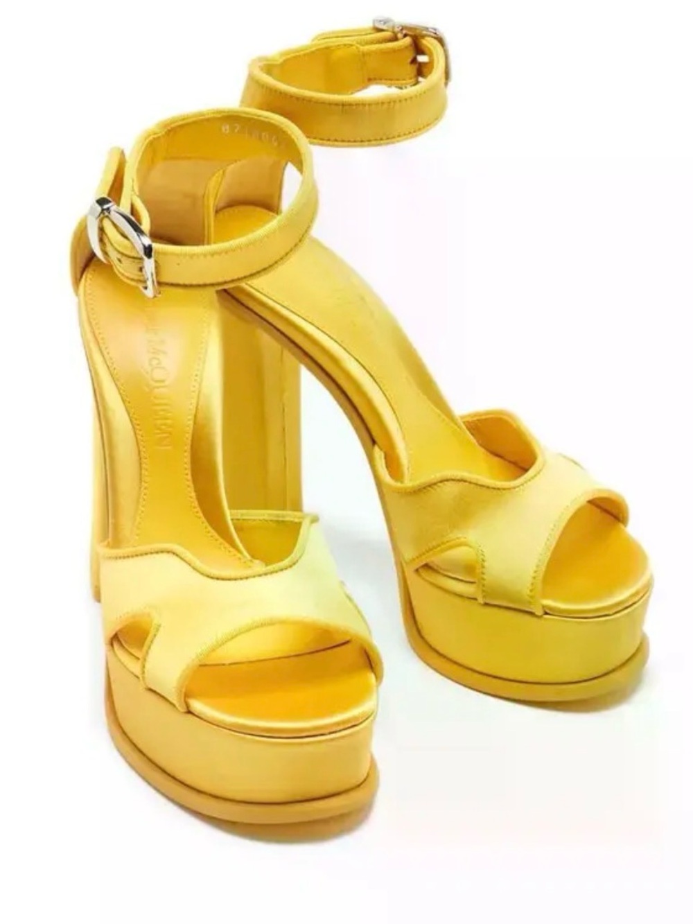 NEW! ALEXANDER MCQUEEN 
Platform Ankle-Strap Sandals US 8